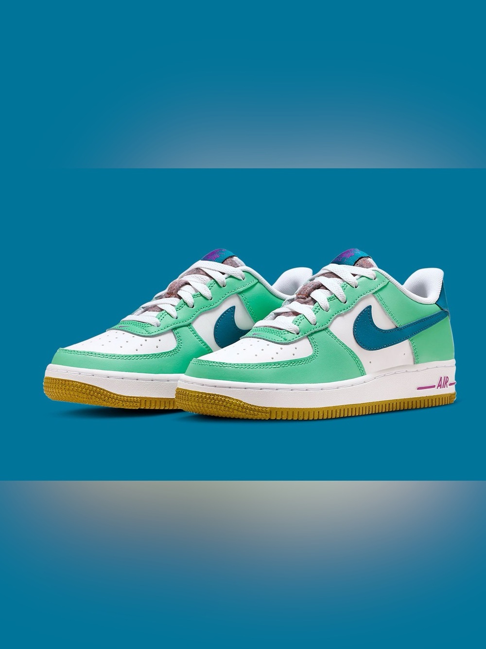 Nike Air Force 1 Low “Play”. Size 6Y. EUC.